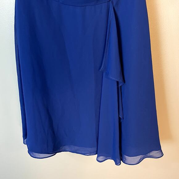 Alfred Angelo Sweetheart Neckline Short Formal Blue Cocktail Dress Size 8 - Picture 3 of 14